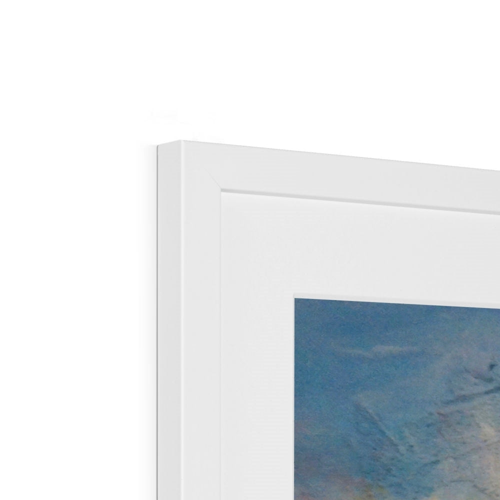 Three Sisters Glencoe minimalist white rectangular art print frame