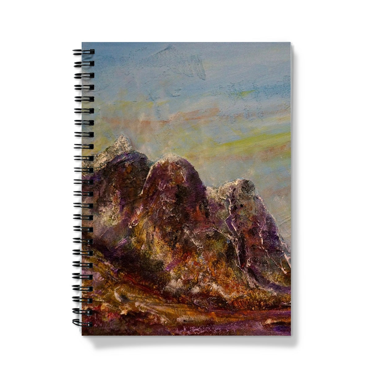 Three Sisters Glencoe notebook with mountain landscape cover