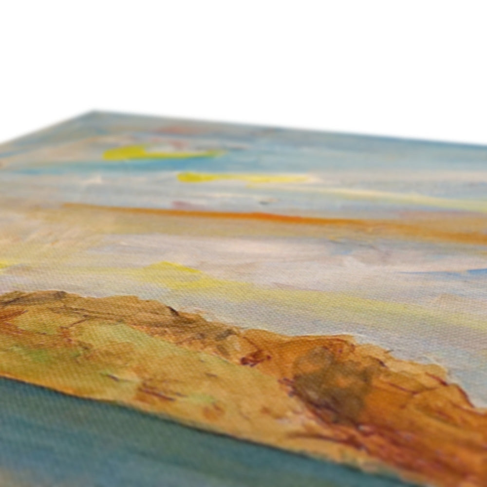 Tiree Dawn canvas print of beach scene with sandy shore and ocean waves