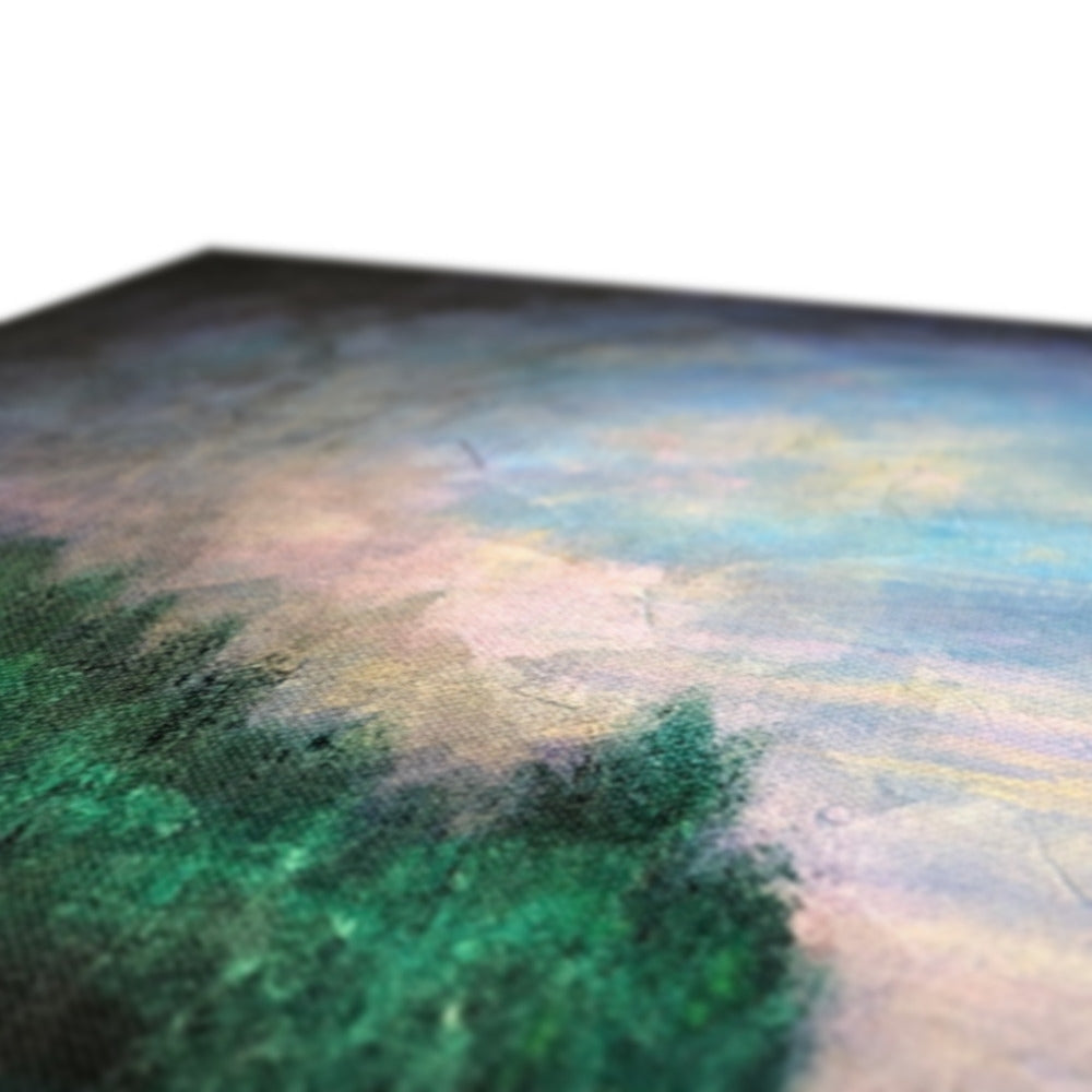 Toronto Last Light green felt cushion with textured surface and wooden frame