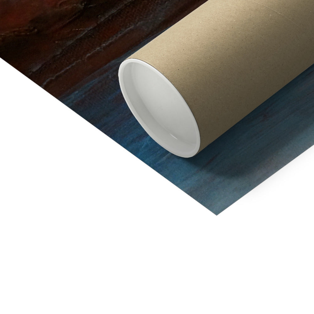 Brown kraft paper roll with white core in Torridon iii Artist Proof Print