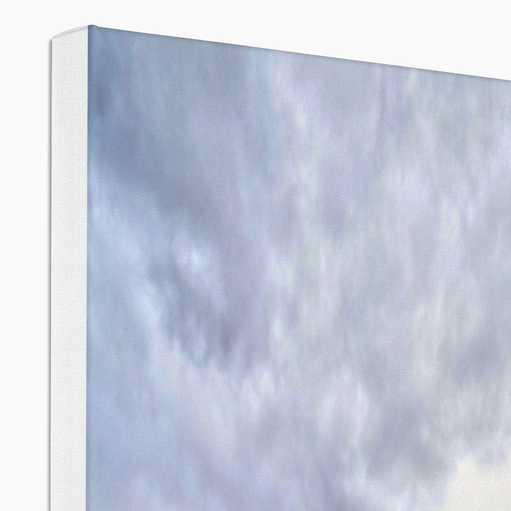 Fluffy clouds on blue sky Torridon Photography canvas print