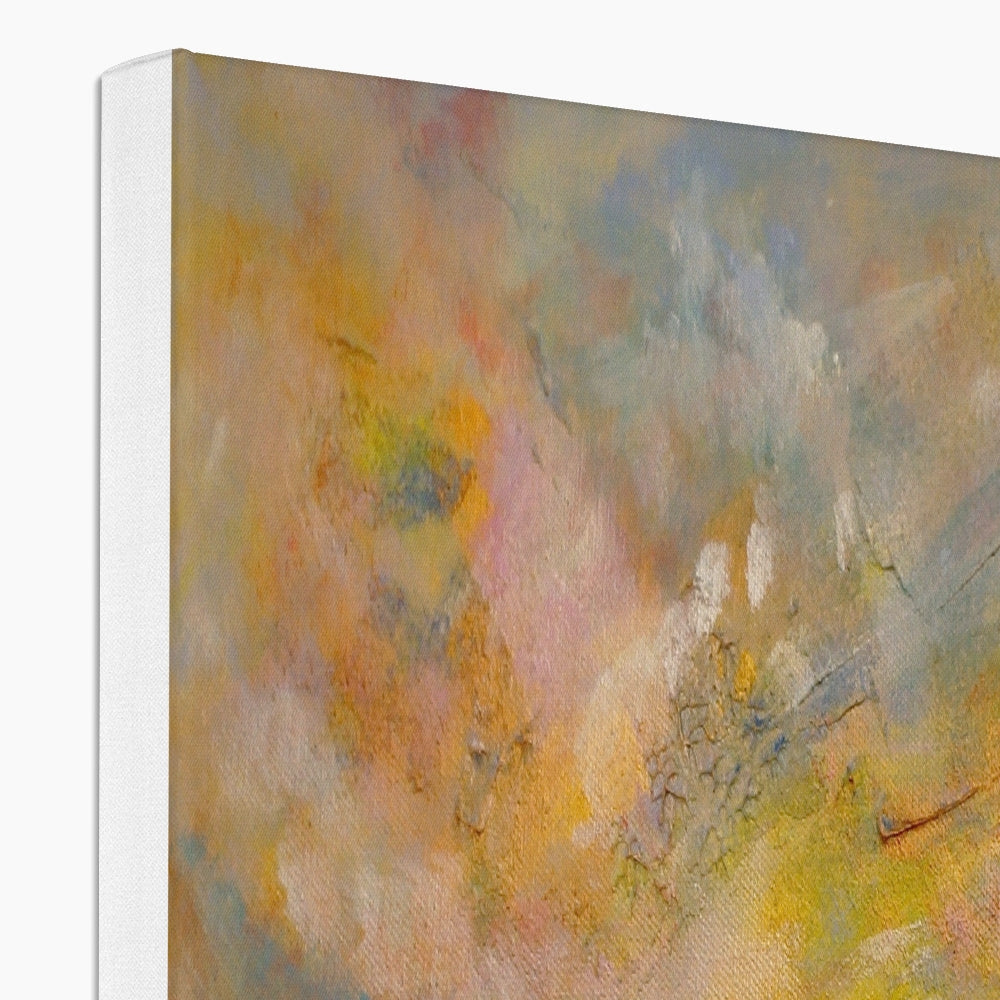 Vallay Island North Uist abstract canvas print in pastel hues