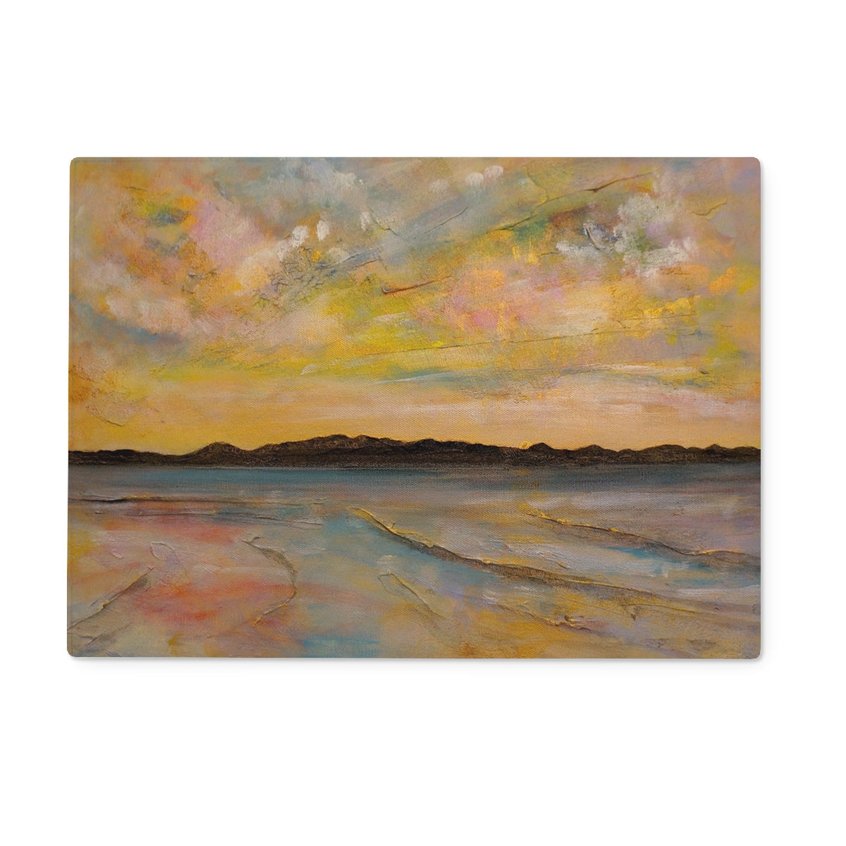 Vallay Island North Uist Glass Chopping Board - Hebridean Islands Art Gallery Scotland - Free Shipping Worldwide