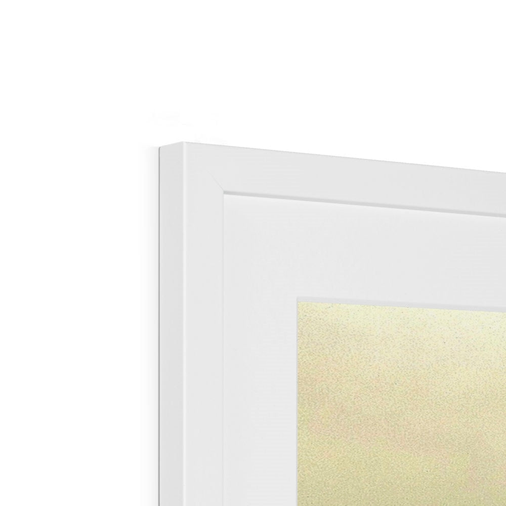 White minimalist frame with subtle textured interior for Winter In Glencoe art print