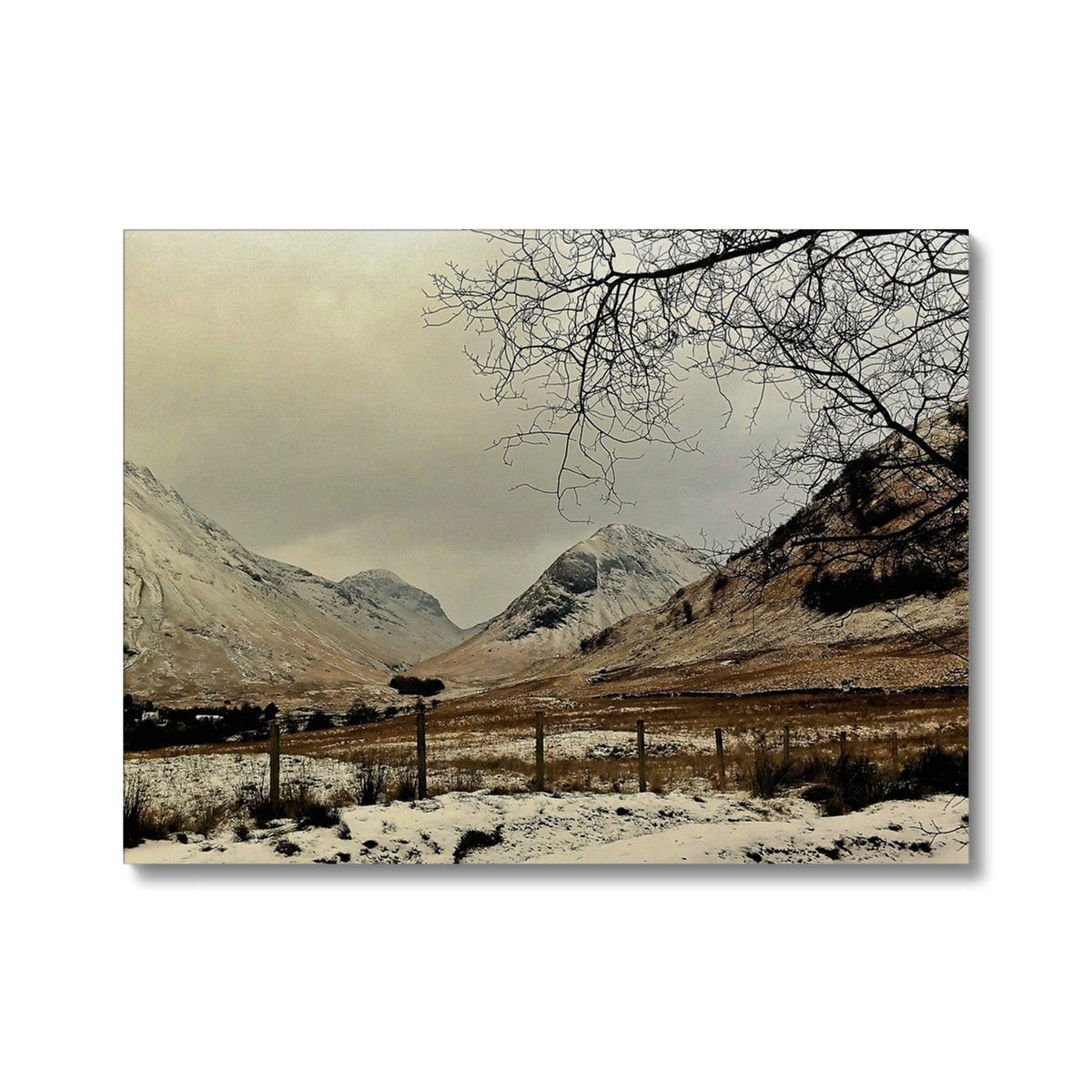 Winter In Glencoe Photography Canvas Prints - Art Gallery Scotland - Free Shipping Worldwide