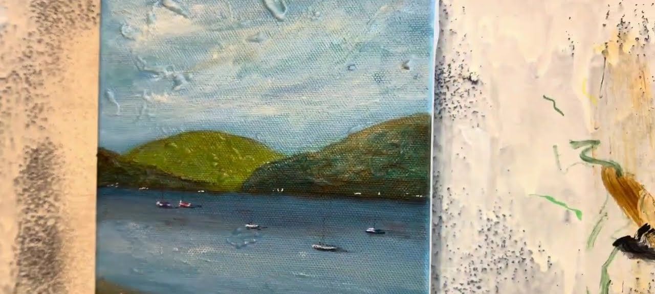 Commission Painting of the River Clyde by Kevin Hunter