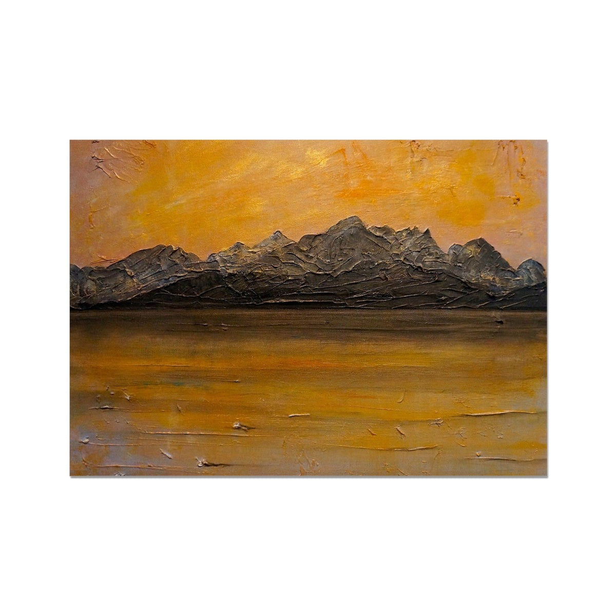 Cuillin Sunset Skye Painting | Fine Art Print