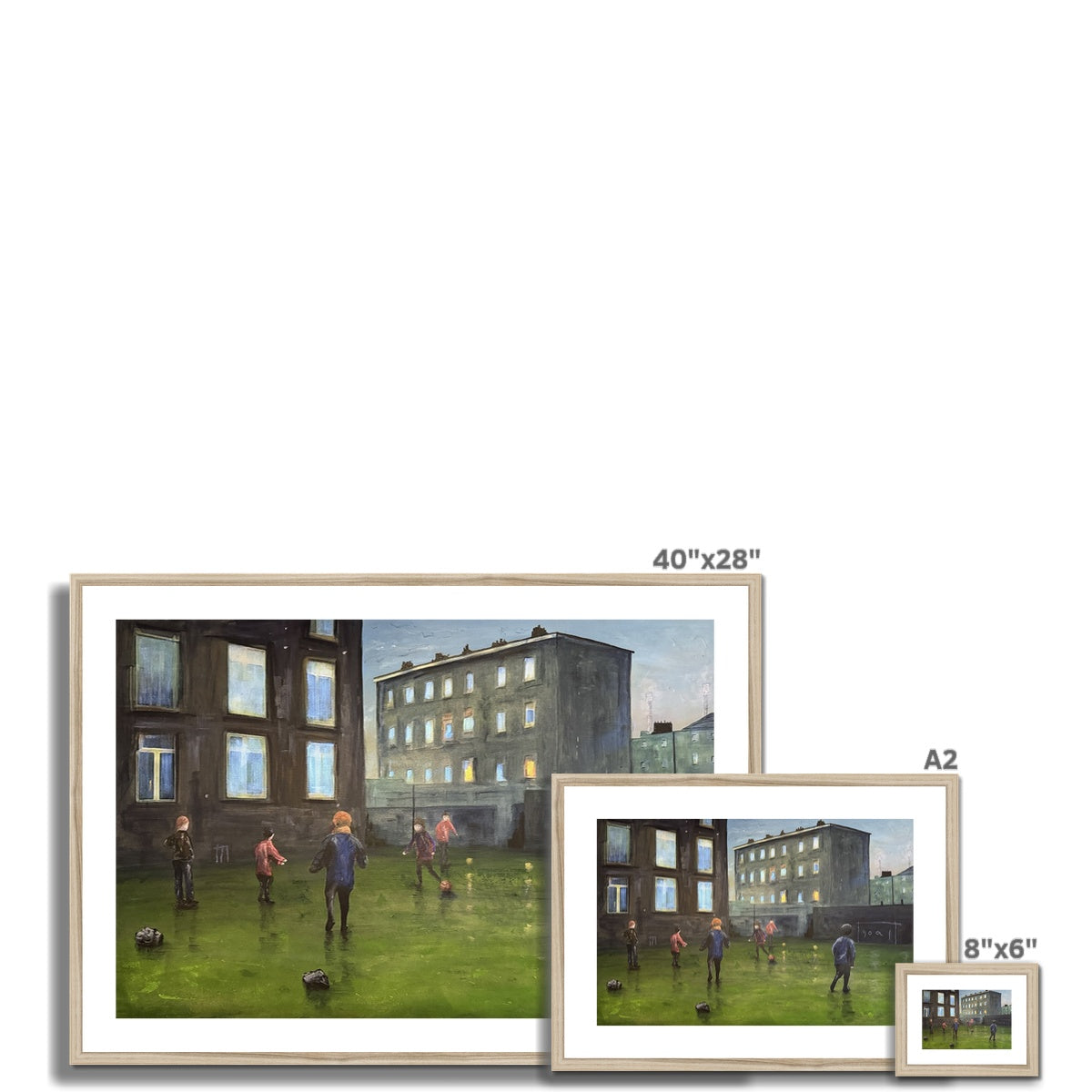 40x28 Framed Cityscape Artwork by Time Art Prints