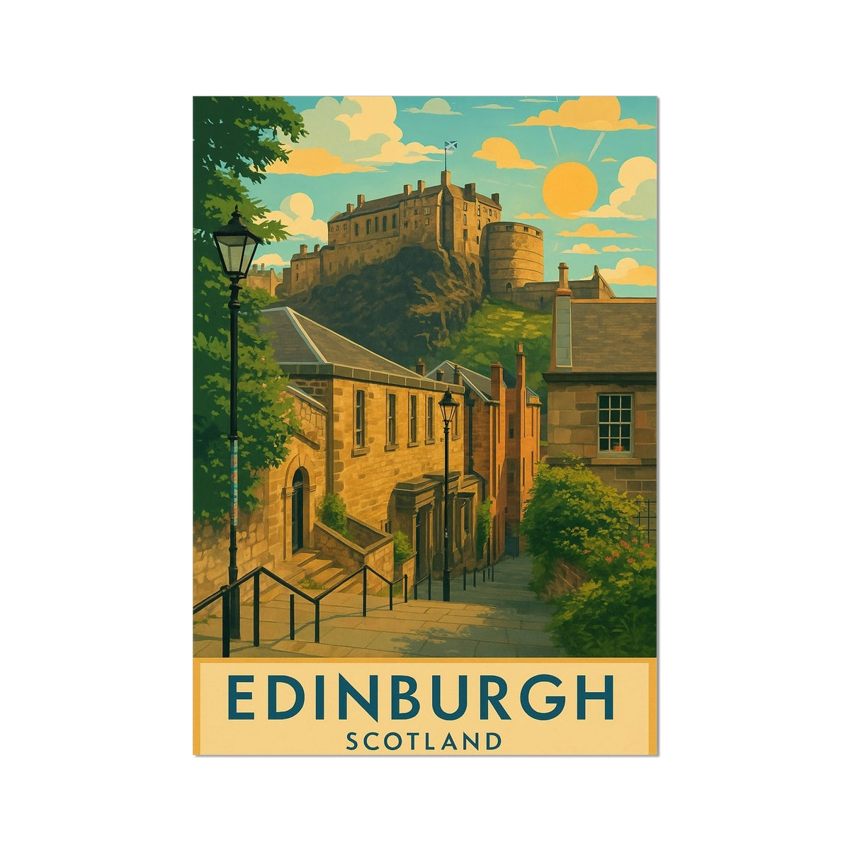 Edinburgh Vennel Fine Art Print