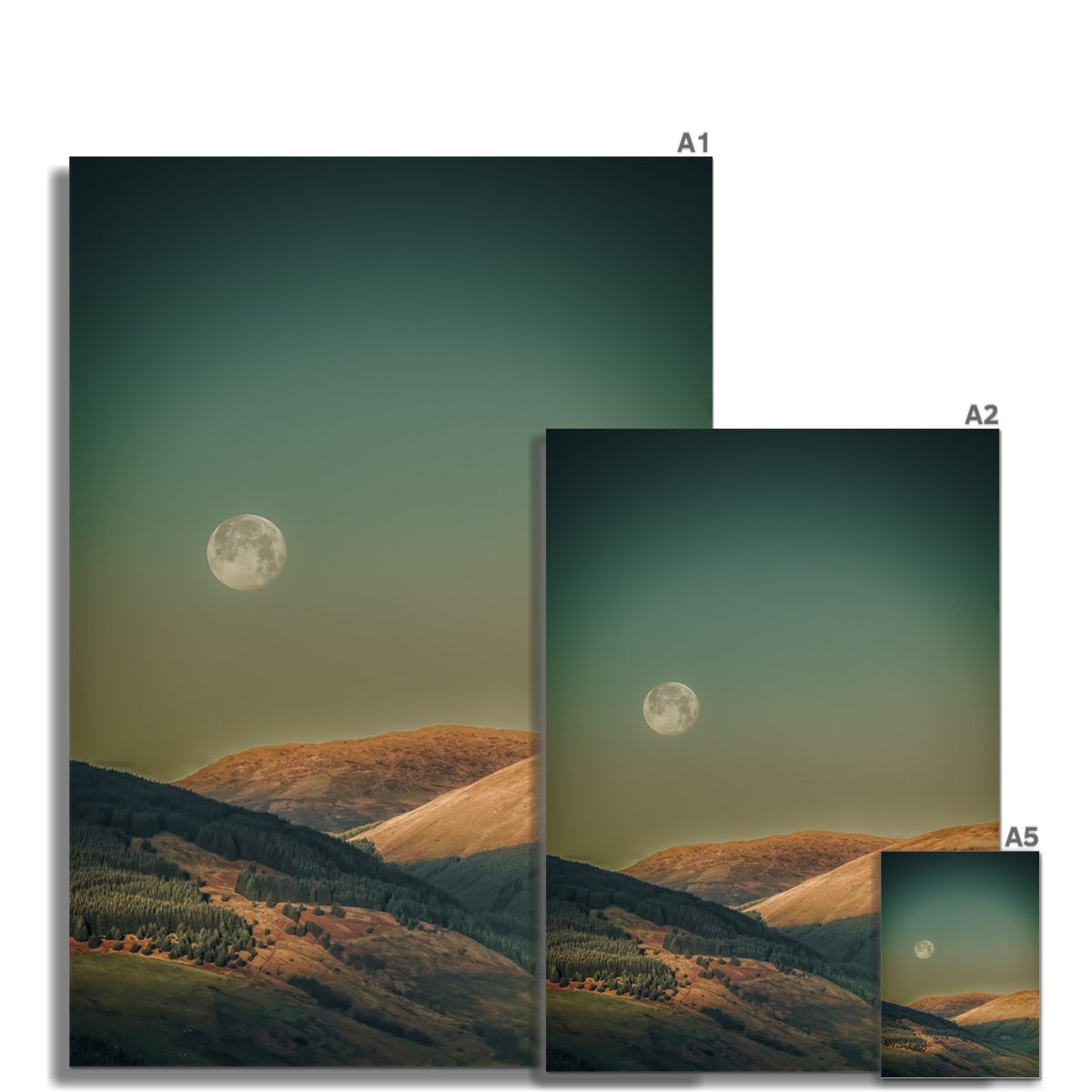 Argyll Moon Scottish Landscape Photography | Fine Art Print