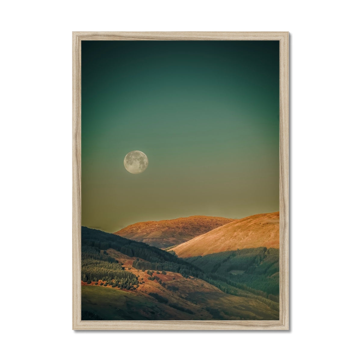 Argyll Moon Scottish Landscape Photography | Framed Print