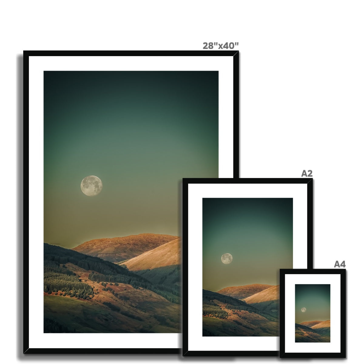 Argyll Moon Scottish Landscape Photography | Framed & Mounted Print