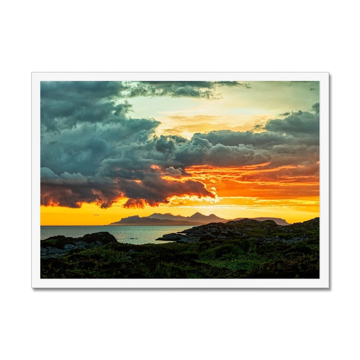 Sunset Over Skye From Ardtoe Scottish Landscape Photography | Framed Prints From Scotland