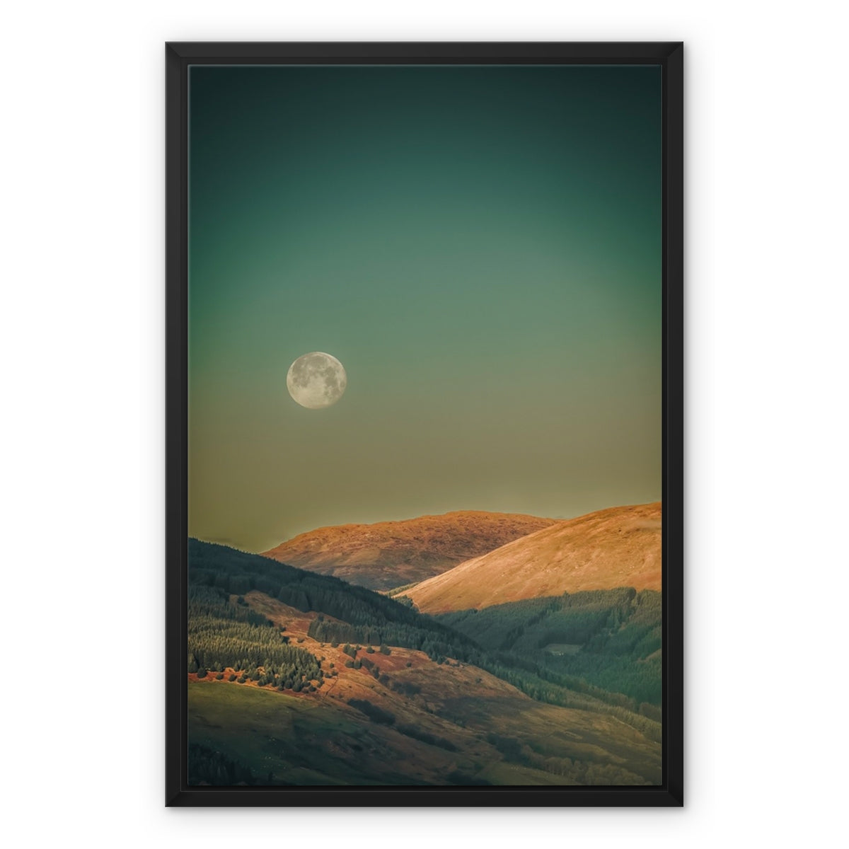 Argyll Moon Scottish Landscape Photography | Framed Canvas