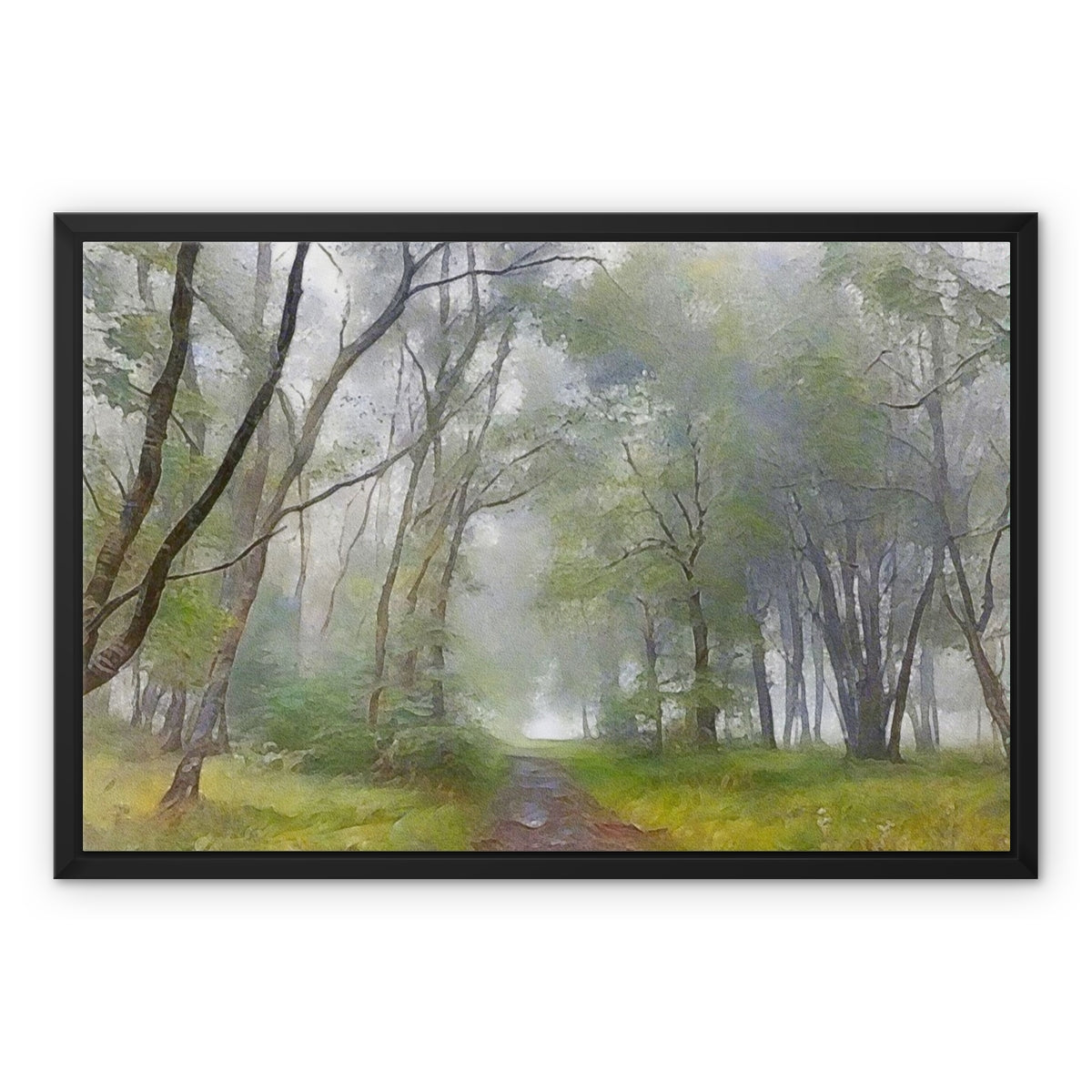 The Path To The Highland Mist Painting | Framed Canvas Prints From Scotland