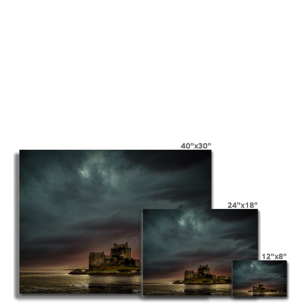 A Brooding Eilean Donan Castle Scottish Landscape Photography | Canvas