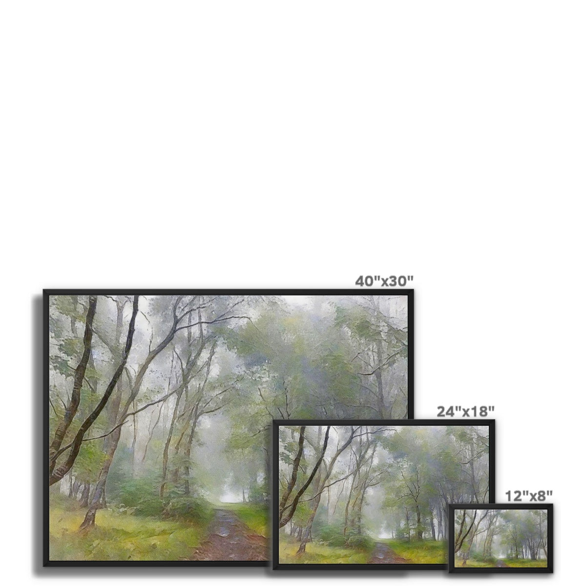 The Path To The Highland Mist Painting | Framed Canvas Prints From Scotland