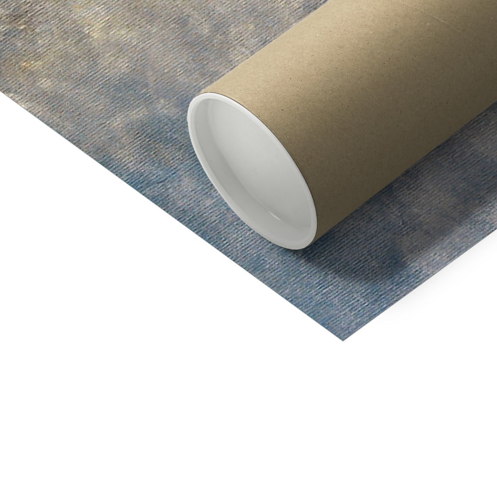 Glasgow Docks in Mist Hahnemuhle German Etching Print in brown cardboard tube