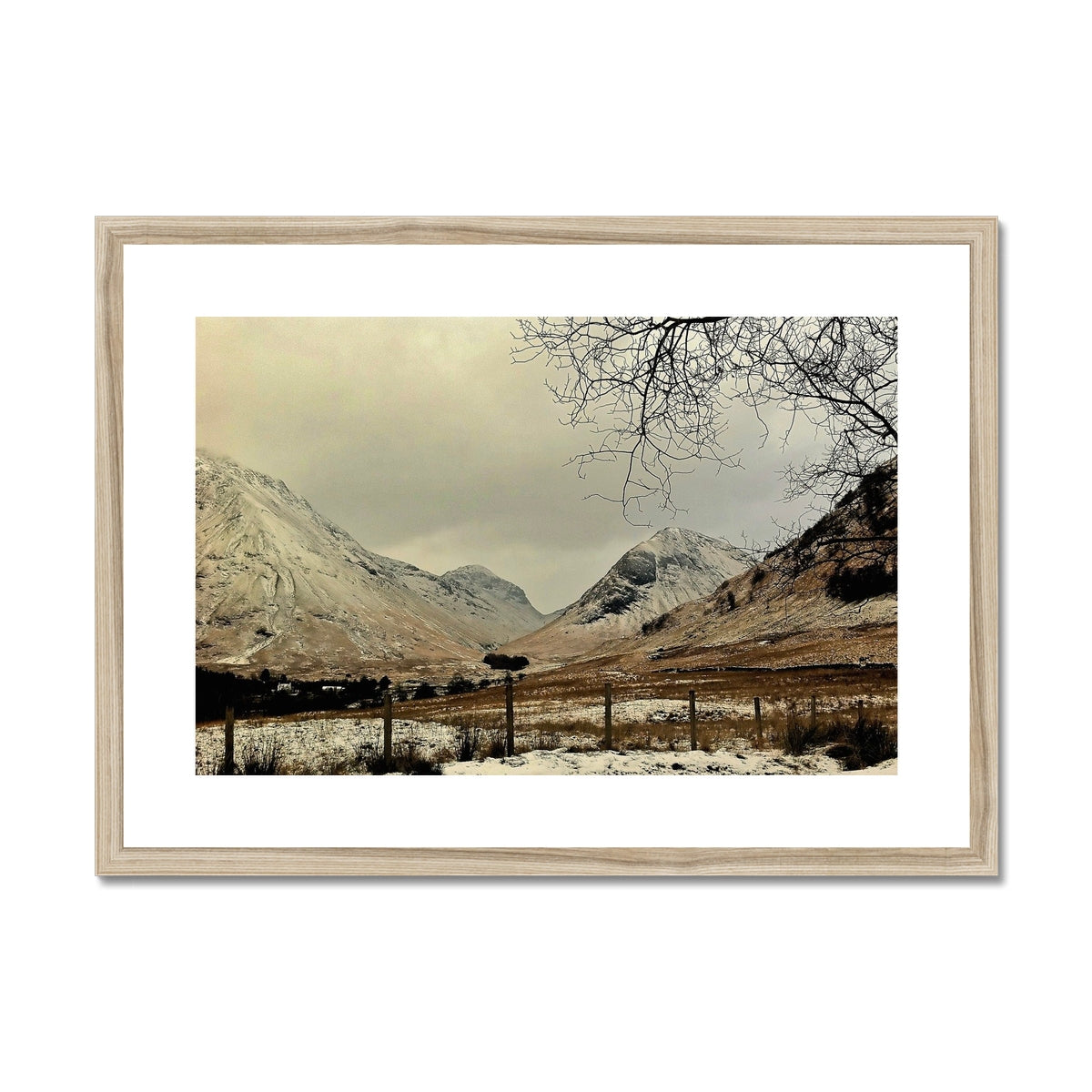 Winter In Glencoe Scottish Landscape Photography | Framed & Mounted Print