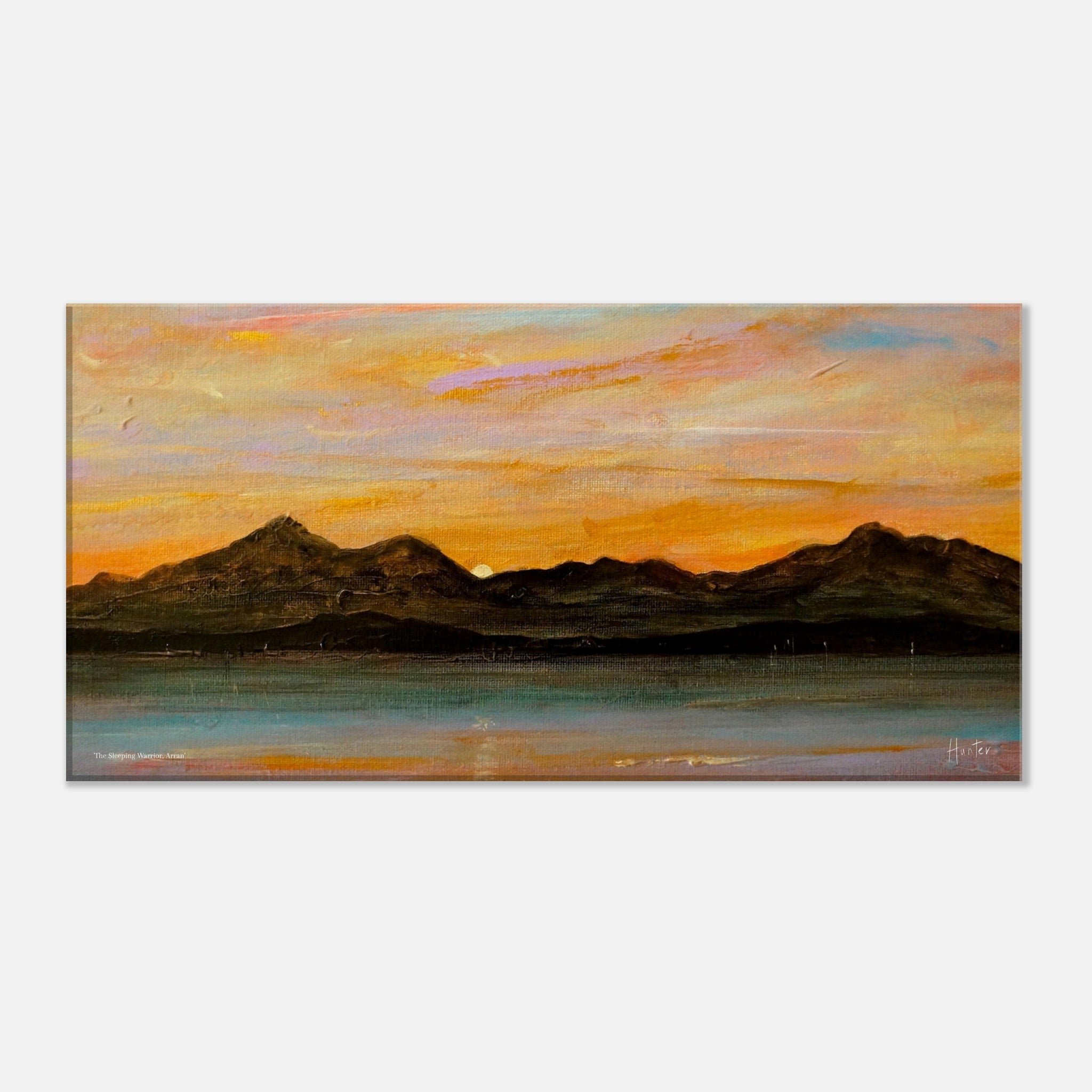 The Sleeping Warrior Arran 2:1 Ratio Panoramic Art Canvas