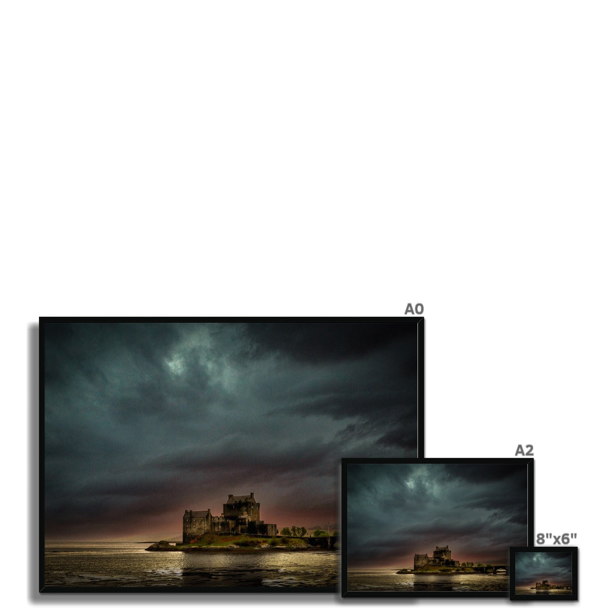 A Brooding Eilean Donan Castle Scottish Landscape Photography | Framed Print