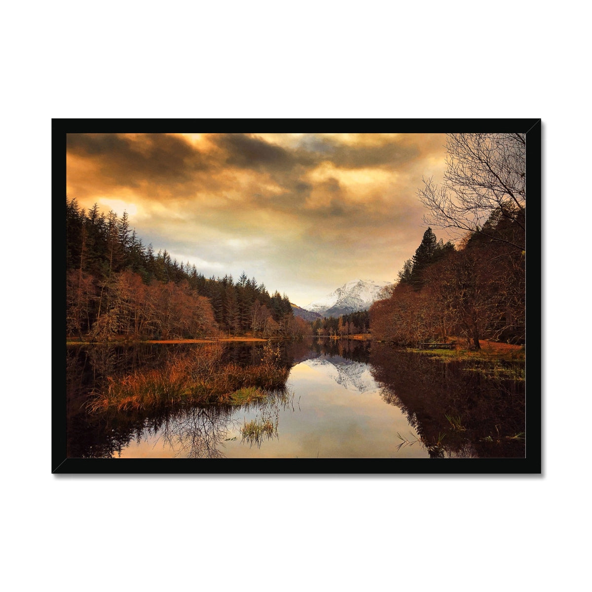 Glencoe Lochan Dusk Scottish Landscape Photography | Framed Print