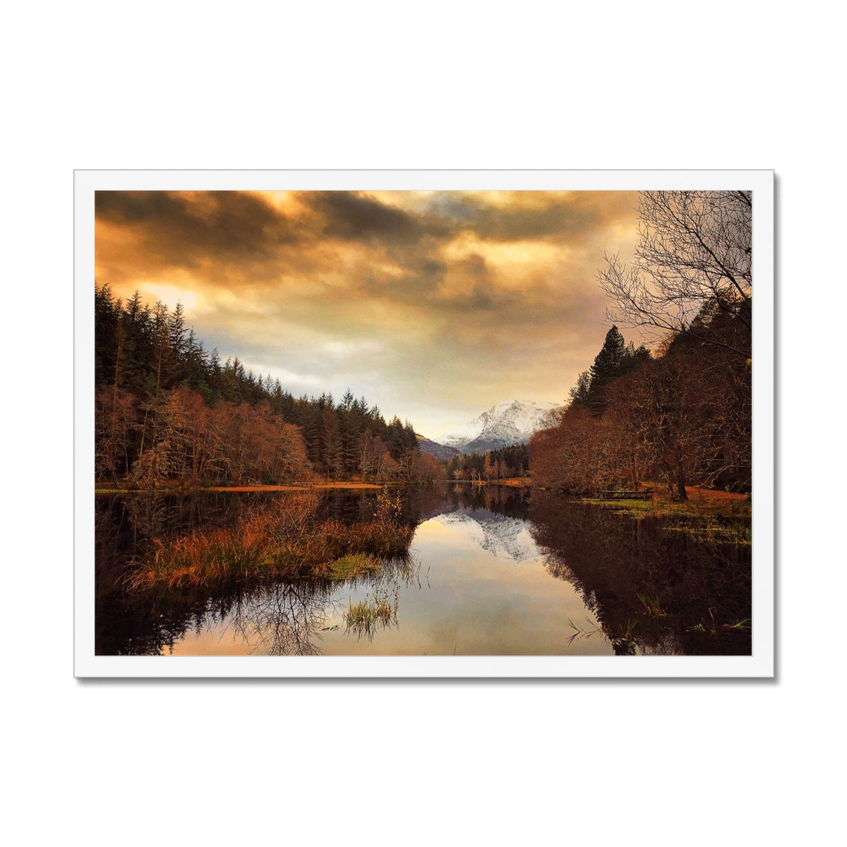 Glencoe Lochan Dusk Scottish Landscape Photography | Framed Print