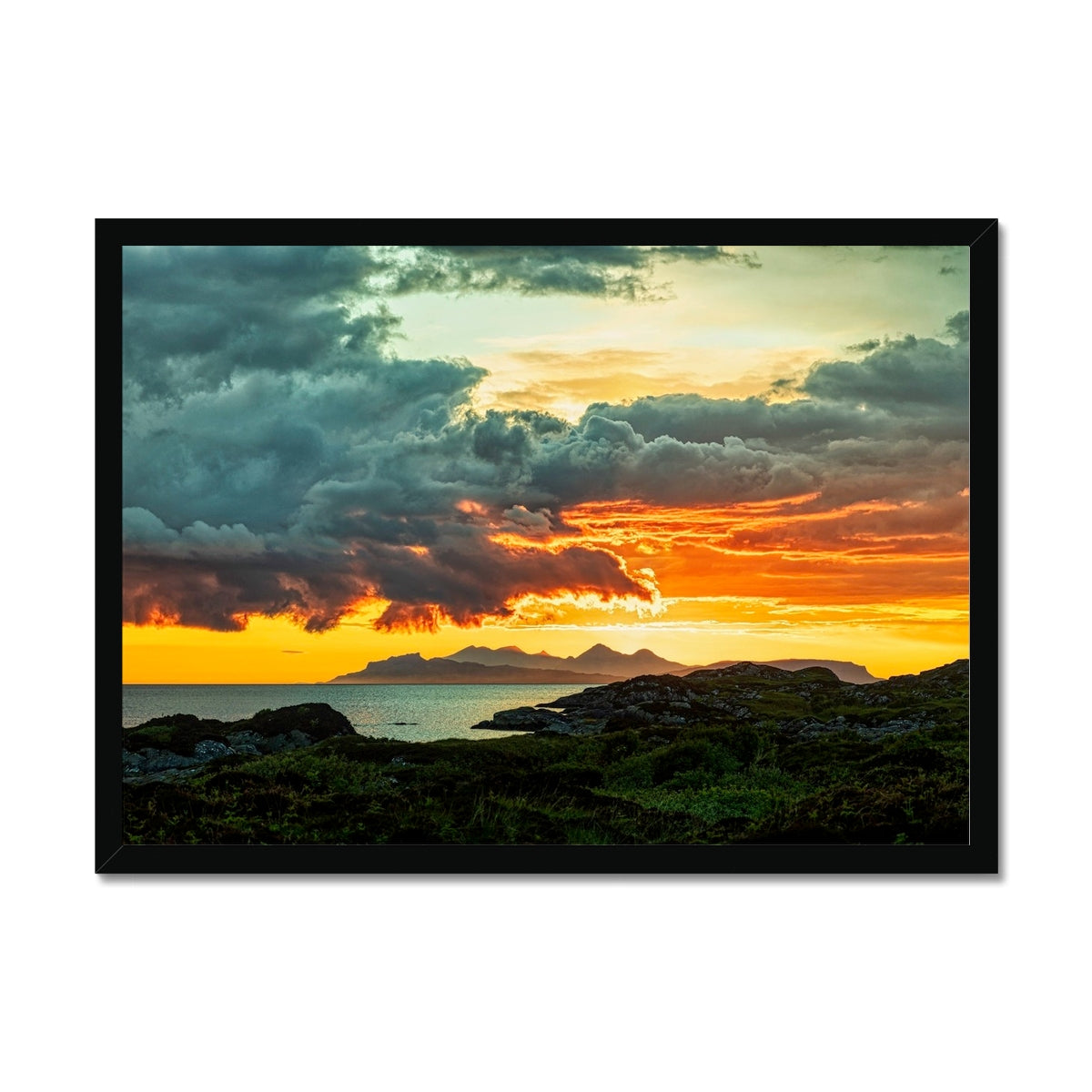 Sunset Over Skye From Ardtoe Scottish Landscape Photography | Framed Prints From Scotland