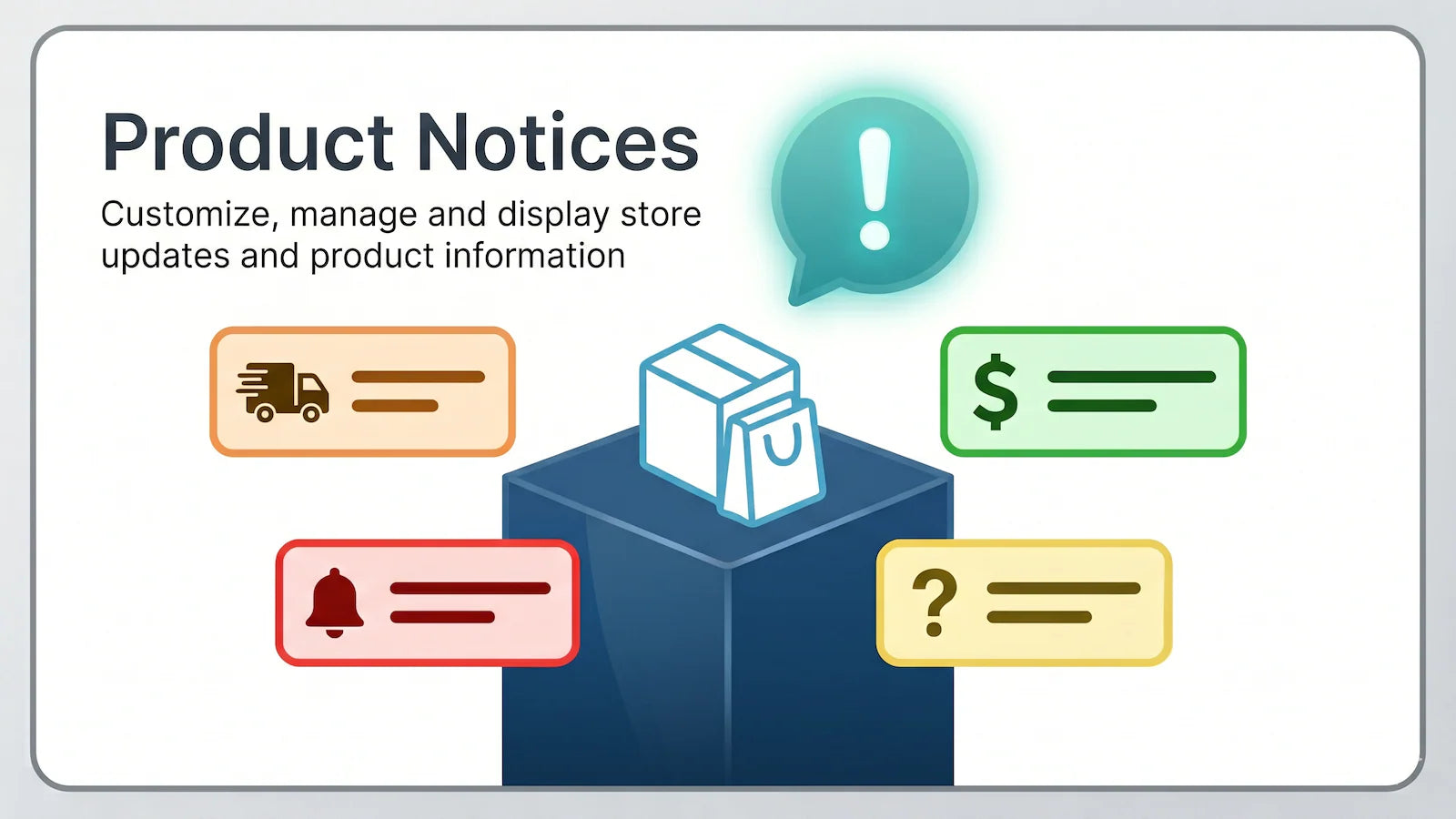 Product Notices & Live Widgets Shopify App