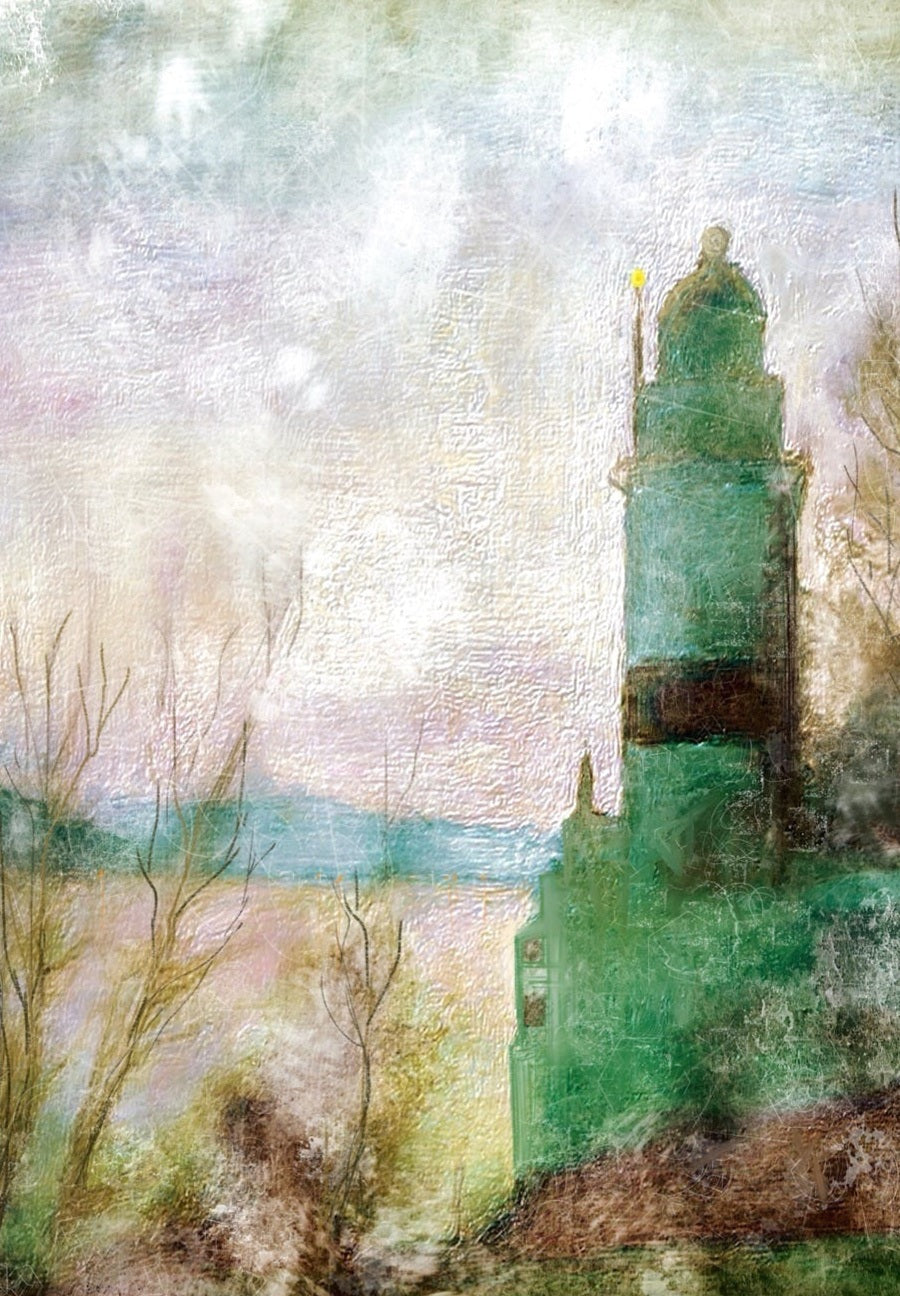 Cloch Lighthouse Mist Art Prints