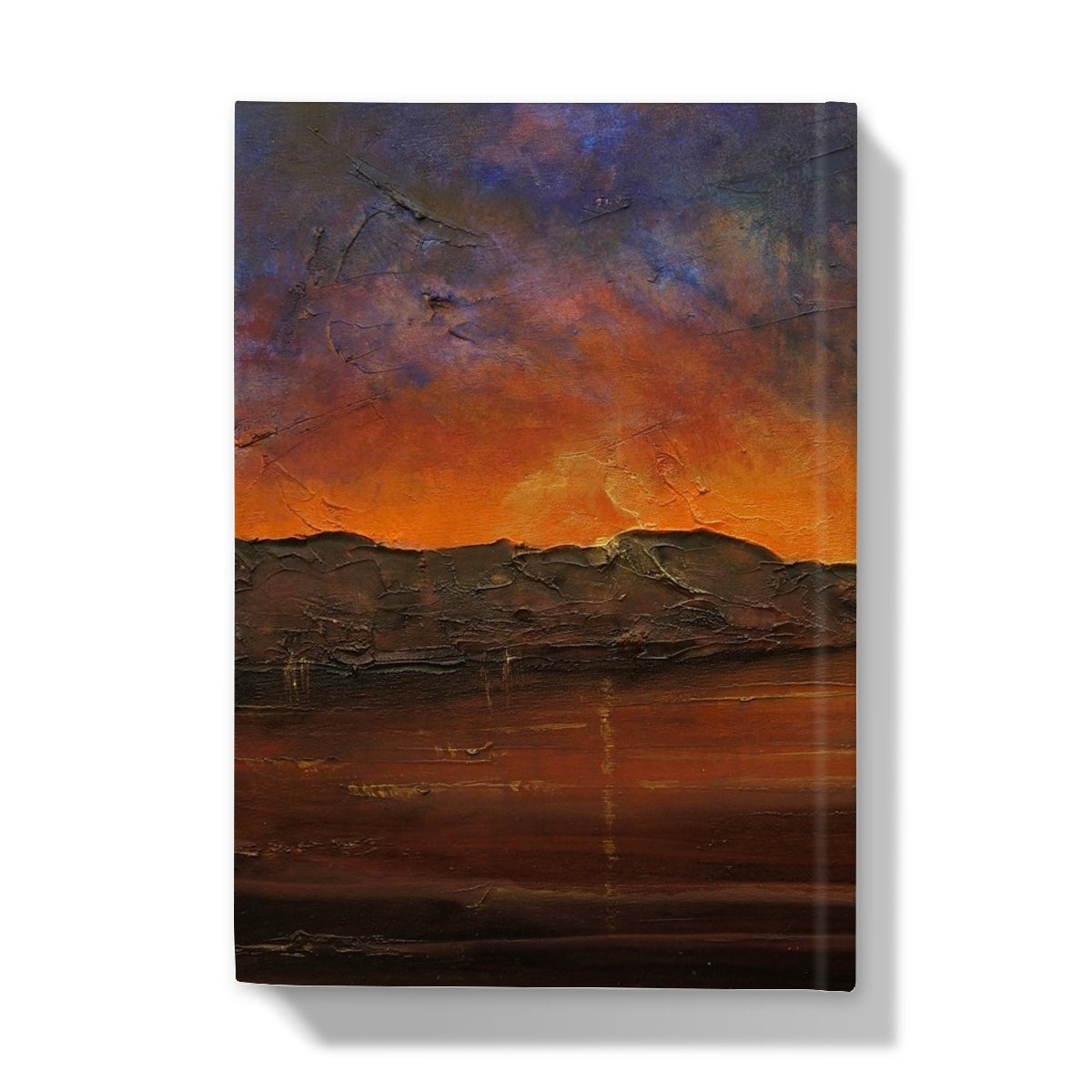 A Brooding Clyde Dusk Art Gifts Hardback Journal-Journals & Notebooks-River Clyde Art Gallery-Paintings, Prints, Homeware, Art Gifts From Scotland By Scottish Artist Kevin Hunter