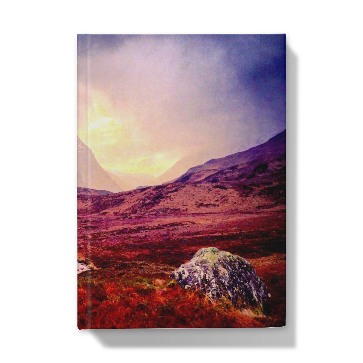A Brooding Glencoe Art Gifts Hardback Journal-Journals & Notebooks-Glencoe Art Gallery-A4-Plain-Paintings, Prints, Homeware, Art Gifts From Scotland By Scottish Artist Kevin Hunter