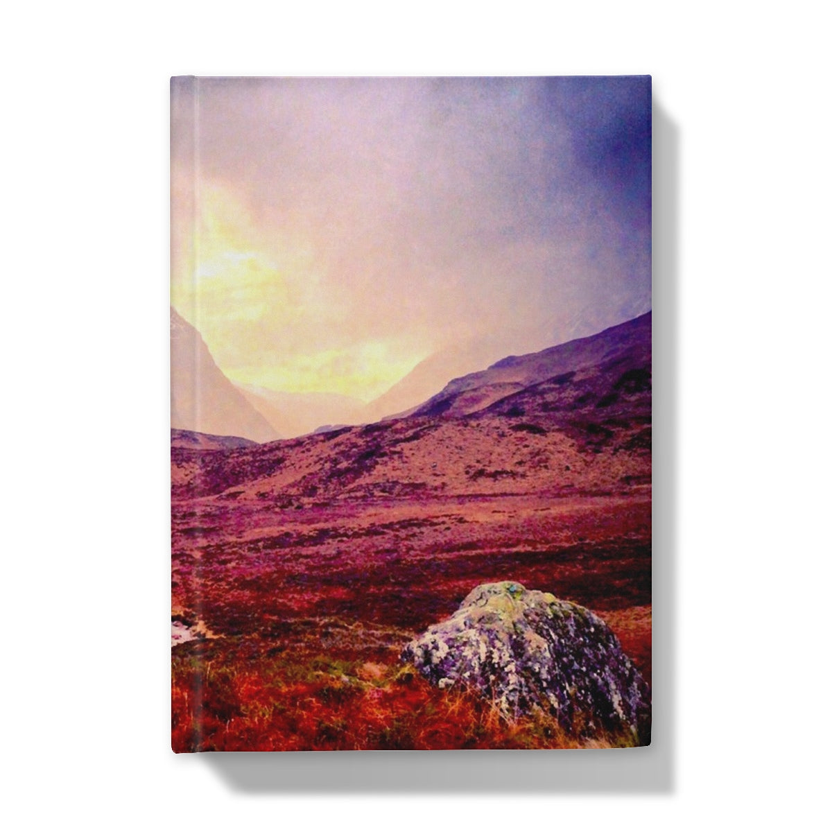 A Brooding Glencoe Art Gifts Hardback Journal-Journals & Notebooks-Glencoe Art Gallery-5"x7"-Plain-Paintings, Prints, Homeware, Art Gifts From Scotland By Scottish Artist Kevin Hunter