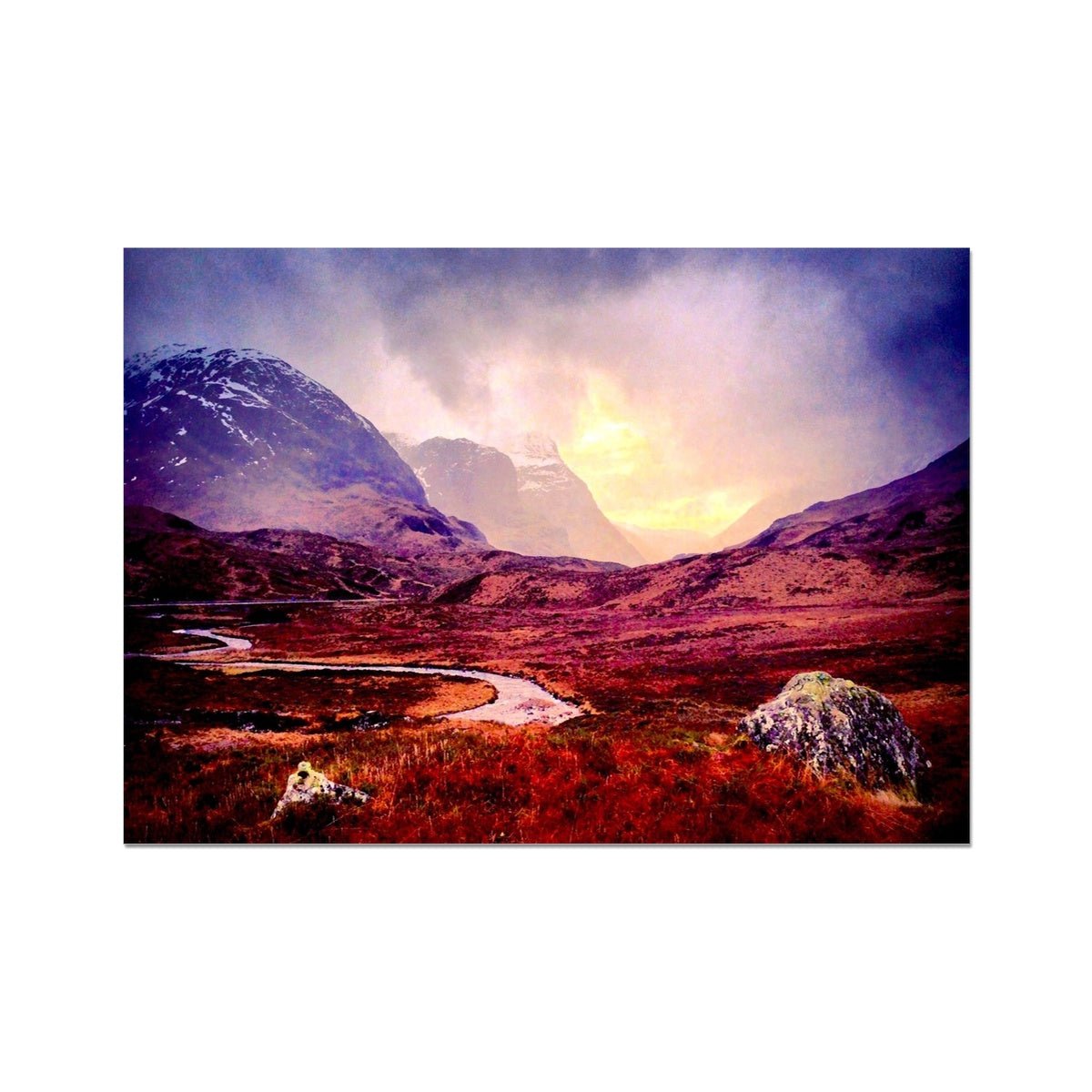 A Brooding Glencoe Painting Scotland | Signed Scottish Fine Art Prints