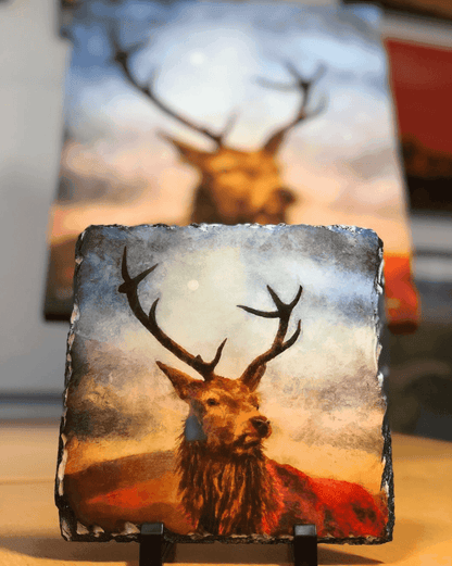 A Brooding Glencoe Scottish Slate Art