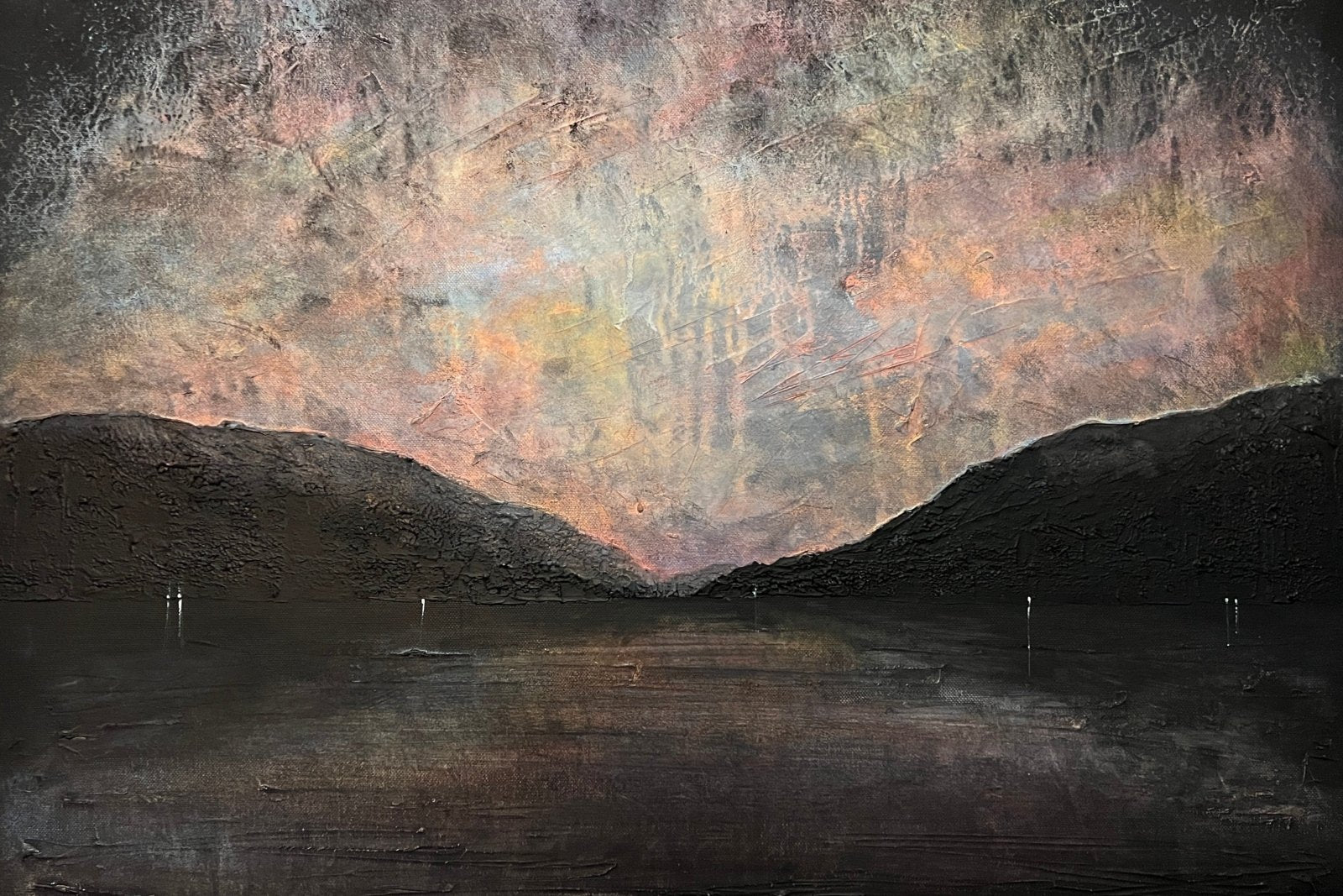 A Brooding Loch Lomond Scotland | Painting Art Prints | Scottish Artist Hunter