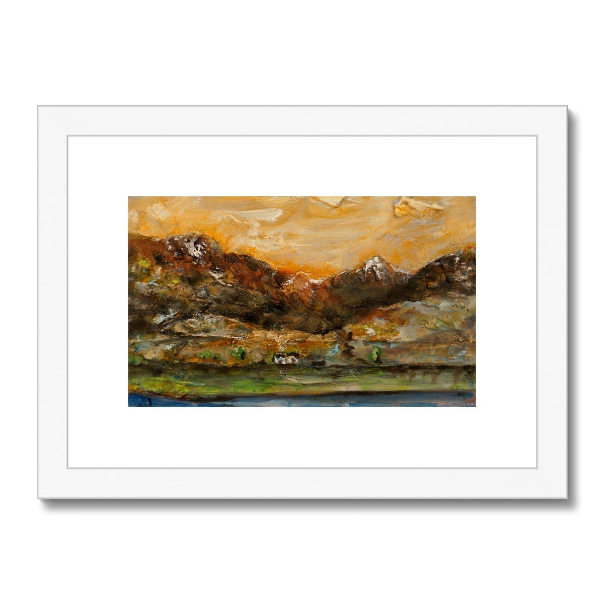 A Glencoe Cottage Painting | Framed & Mounted Prints From Scotland