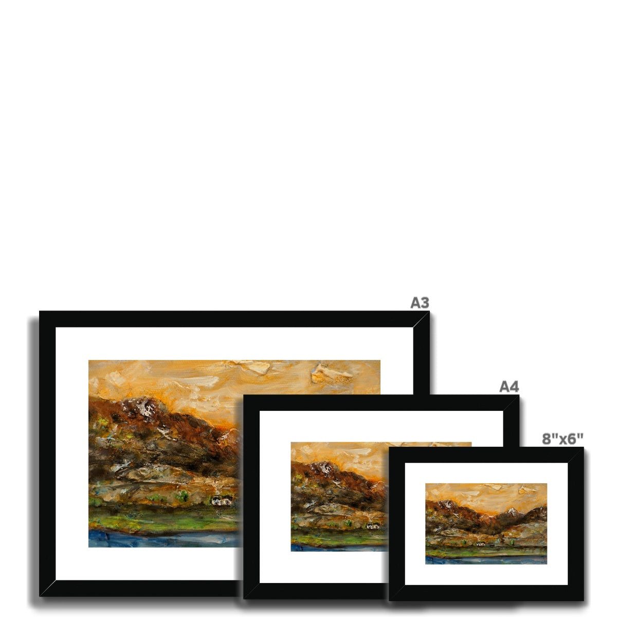 A Glencoe Cottage Painting | Framed &amp; Mounted Prints From Scotland