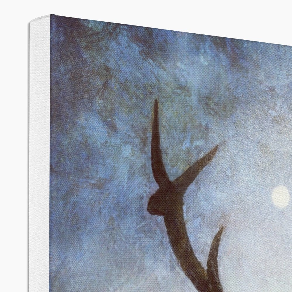 A Moonlit Highland Stag Canvas