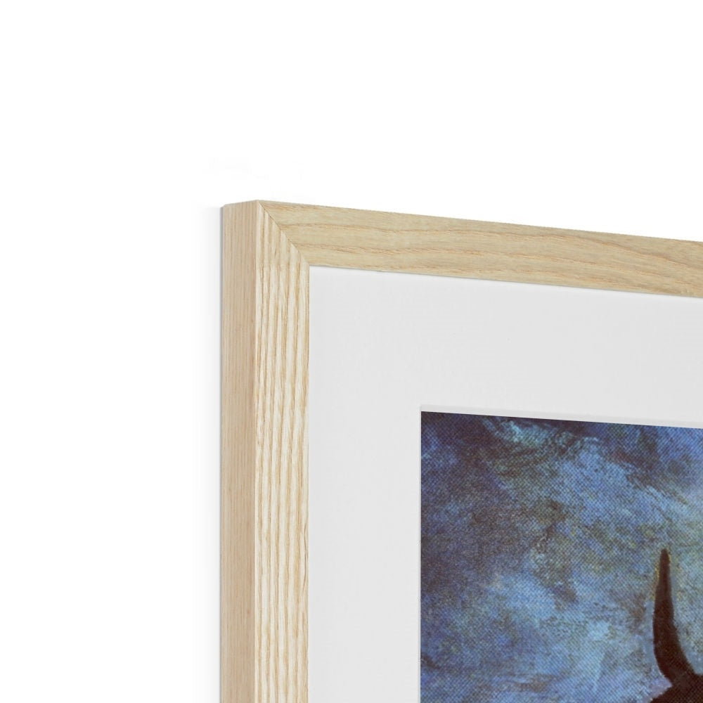 A Moonlit Highland Stag Painting | Framed & Mounted Prints From Scotland