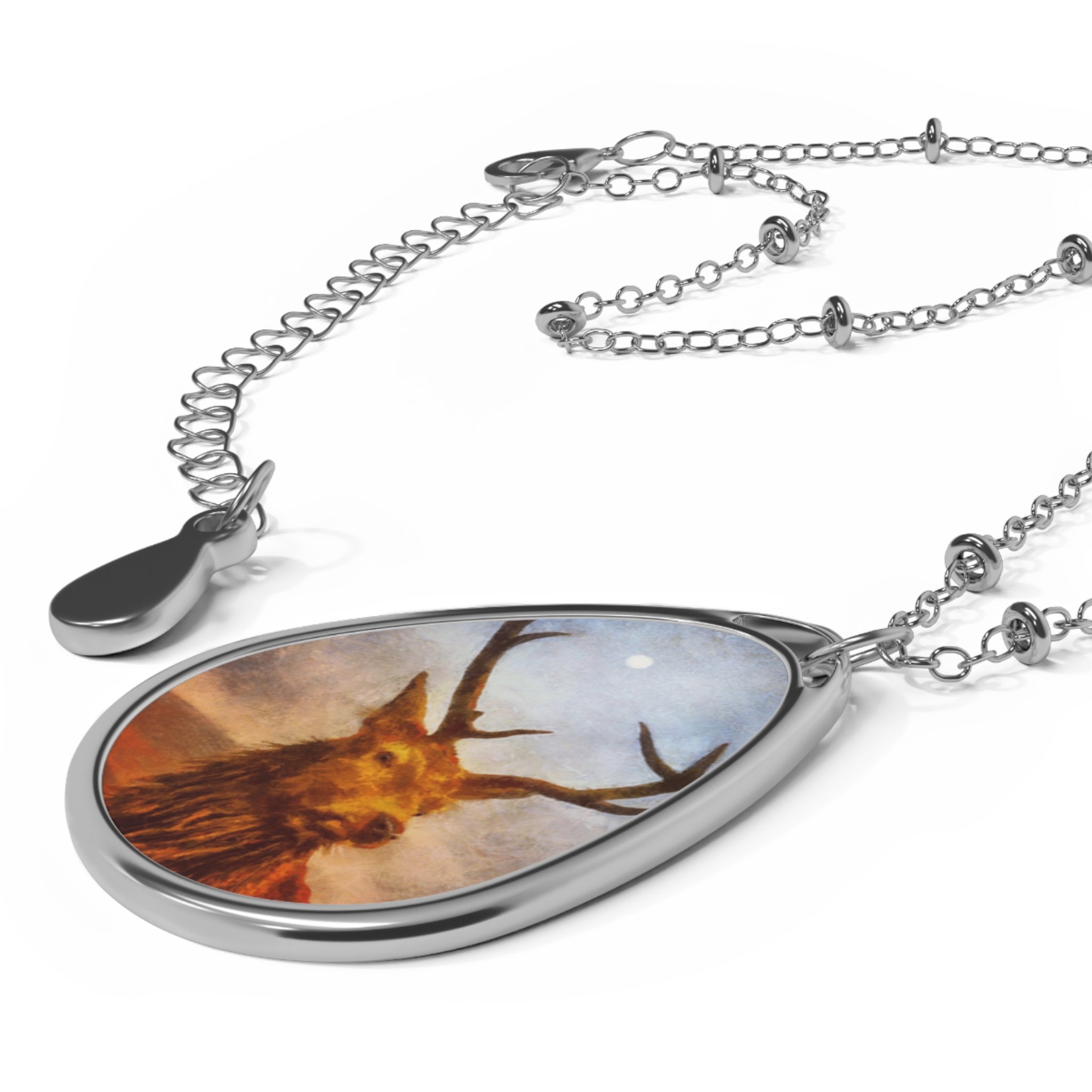 A Moonlit Highland Stag | Scottish Art Jewellery | Necklace