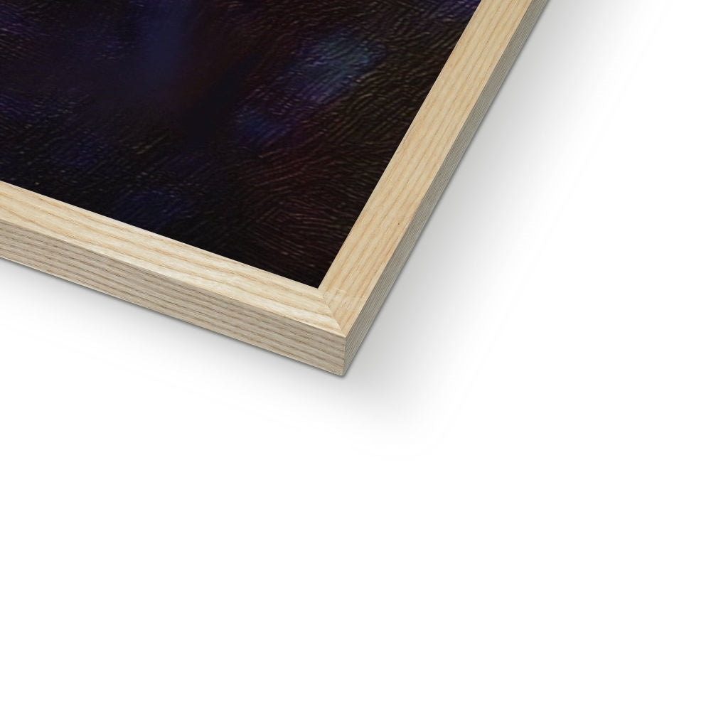 A Moonlit Highland Wood Painting | Framed Prints From Scotland-Framed Prints-Scottish Highlands & Lowlands Art Gallery-Paintings, Prints, Homeware, Art Gifts From Scotland By Scottish Artist Kevin Hunter