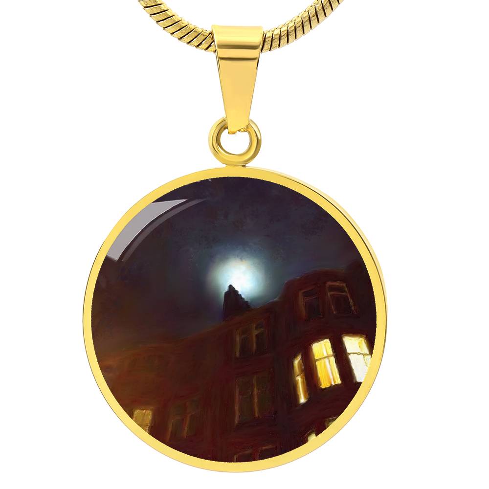 A Moonlit Tenement | Scottish Art Jewellery | Luxury Necklace