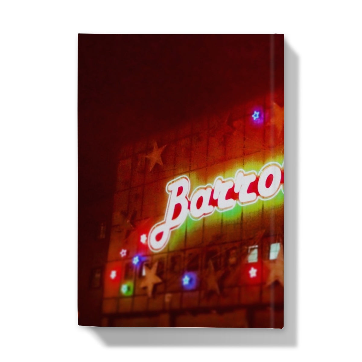 A Neon Glasgow Barrowlands Art Gifts Hardback Journal-Journals & Notebooks-Edinburgh & Glasgow Art Gallery-Paintings, Prints, Homeware, Art Gifts From Scotland By Scottish Artist Kevin Hunter