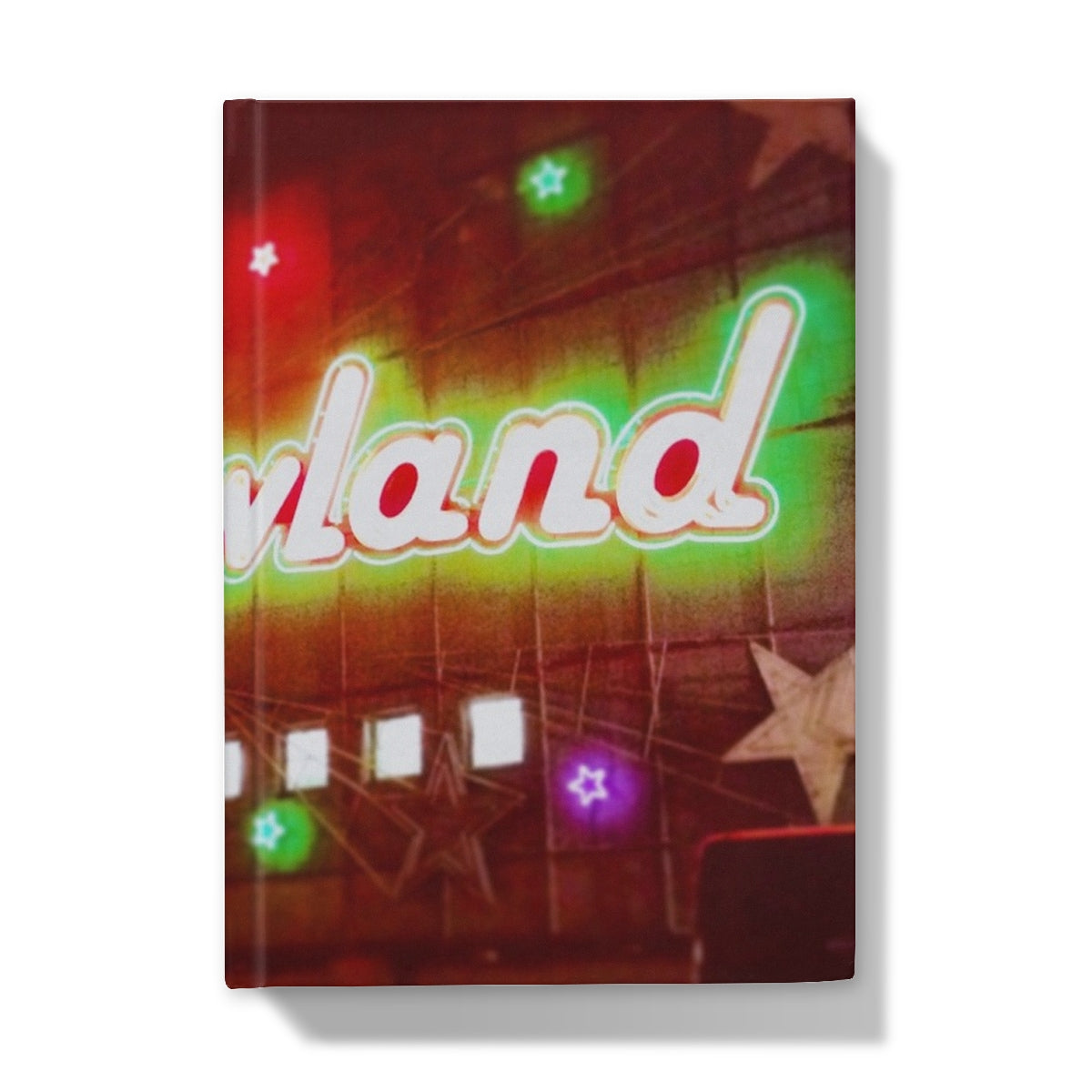 A Neon Glasgow Barrowlands Art Gifts Hardback Journal-Journals & Notebooks-Edinburgh & Glasgow Art Gallery-5"x7"-Lined-Paintings, Prints, Homeware, Art Gifts From Scotland By Scottish Artist Kevin Hunter