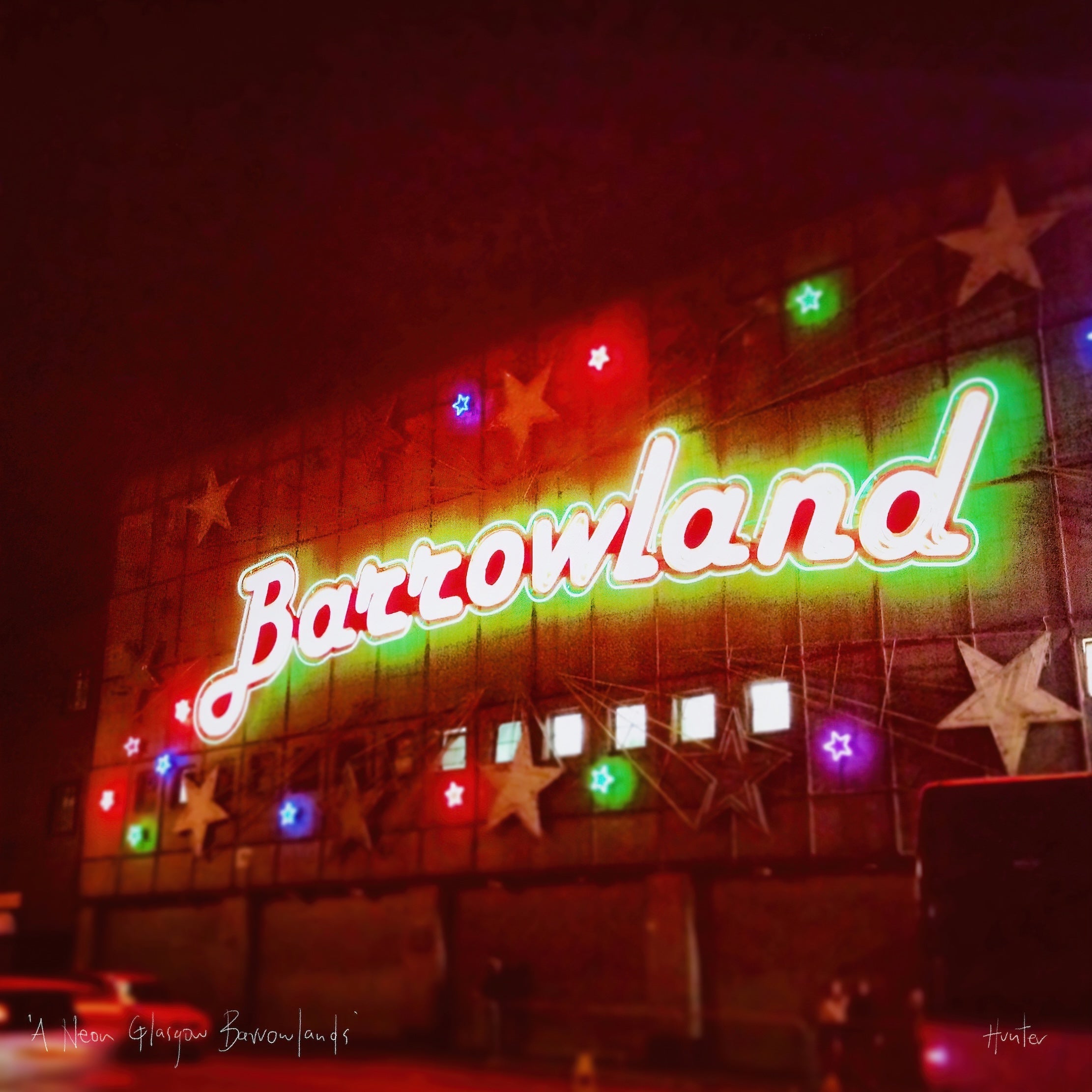 A Neon Glasgow Barrowlands | Scotland In Your Pocket Art Print-Scotland In Your Pocket Framed Prints-Edinburgh & Glasgow Art Gallery-Paintings, Prints, Homeware, Art Gifts From Scotland By Scottish Artist Kevin Hunter