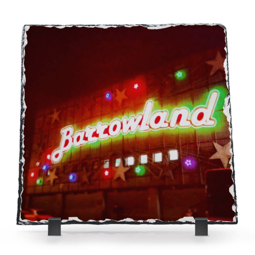 A Neon Glasgow Barrowlands Scottish Slate Art-Slate Art-Edinburgh & Glasgow Art Gallery-Paintings, Prints, Homeware, Art Gifts From Scotland By Scottish Artist Kevin Hunter