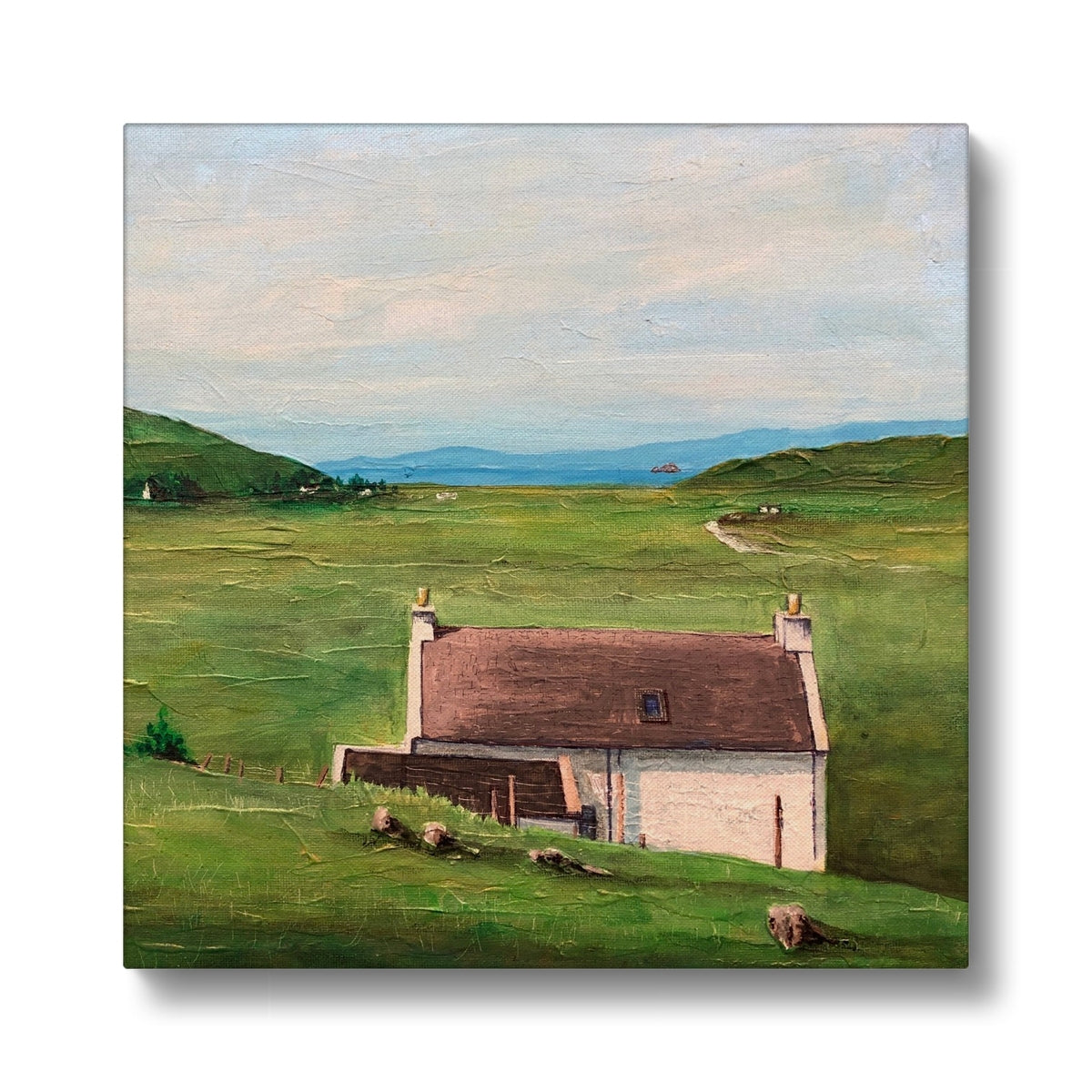 A Skye Cottage Art Eco Canvas-Skye Art Gallery