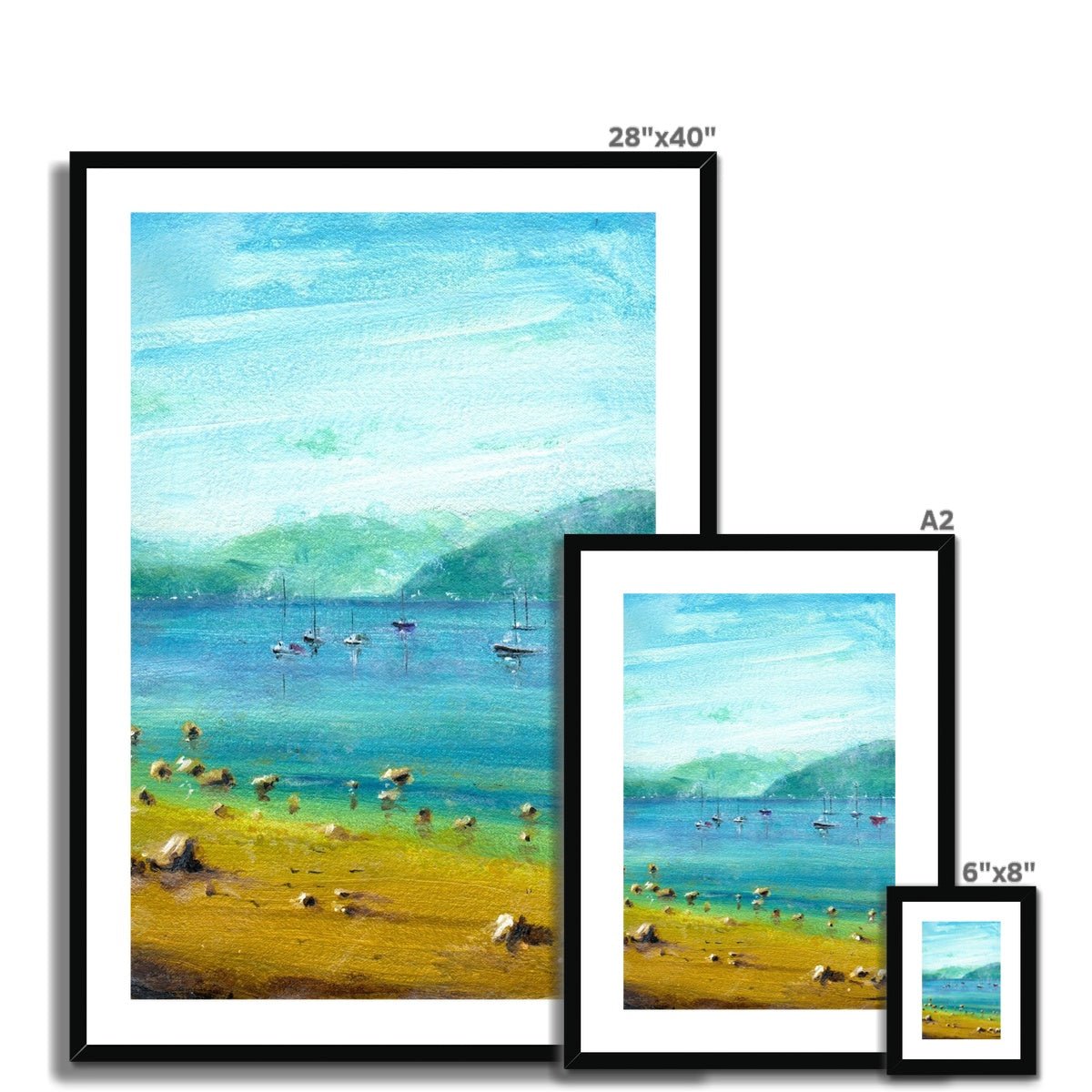 A Summer Day On The Clyde Painting | Framed & Mounted Prints From Scotland